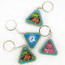 Souvenir wooden keychain "triangle"