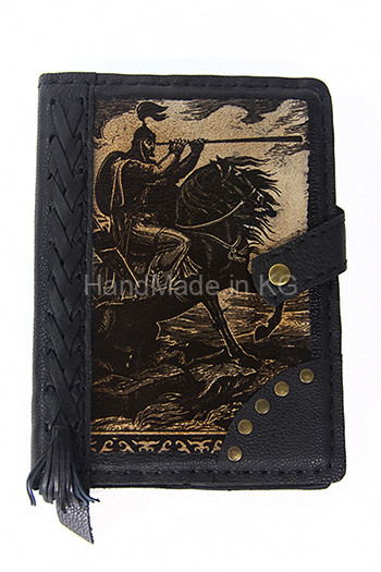 notepad of leather in national style