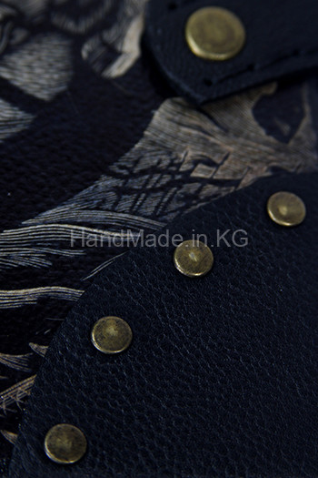 notepad of leather in national style