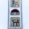 kyrgyz ornament panel with three pockets