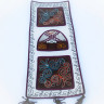 kyrgyz ornament panel with three pockets