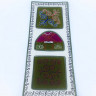 kyrgyz ornament panel with three pockets