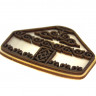souvenir magnet made of wood "Yurt"