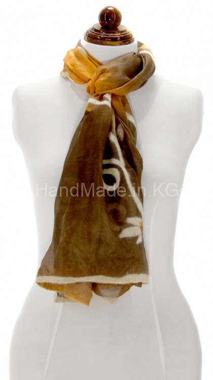 silk scarf "Asian fairy tale"