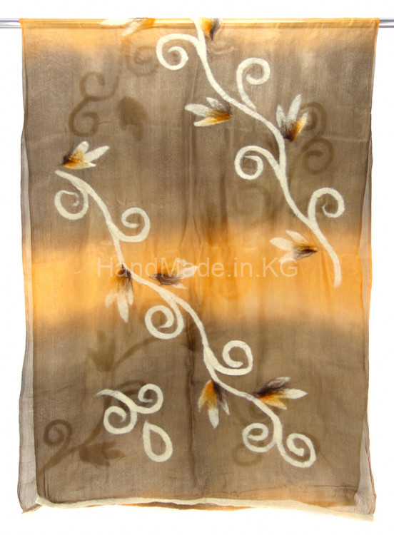 silk scarf "Asian fairy tale"