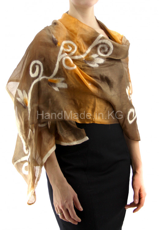 silk scarf "Asian fairy tale"
