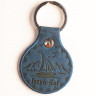 leather keychain design #2 (Issyk-Kul)